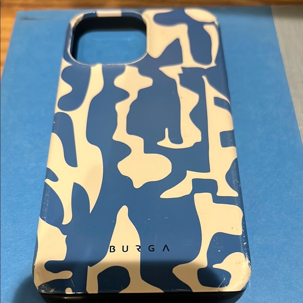 Burga Mirage Blue and White Phone Case